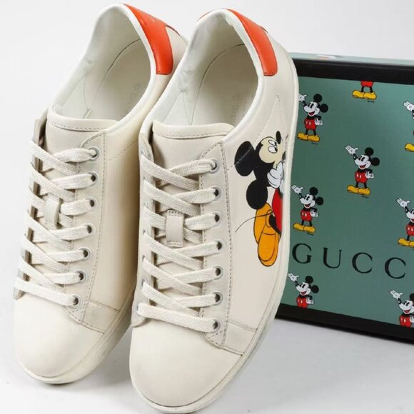 NIB Authentic Gucci X Disney Ace Sneaker US Man 7 - Picture 1 of 11